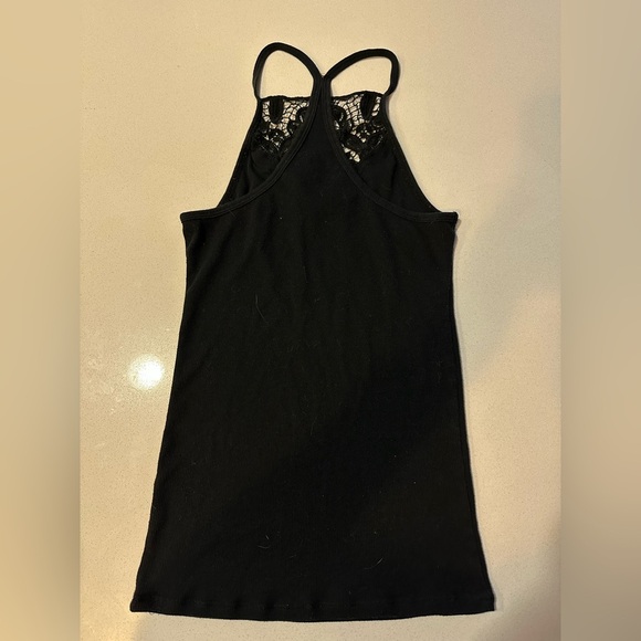 Hollister Black Ribbed Sleeveless Tank Top - Picture 3 of 4